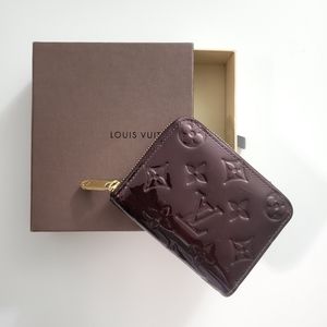 Louis Vuitton Vernis Amaranthe Compact Zip Wallet